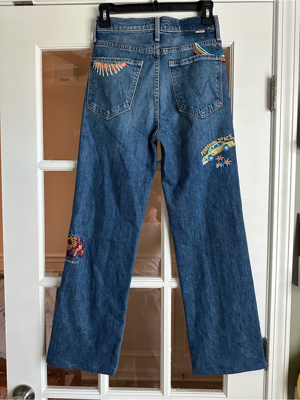 Mother Superior embroidered the rambler sneak straight jean - Picture 2 of 5